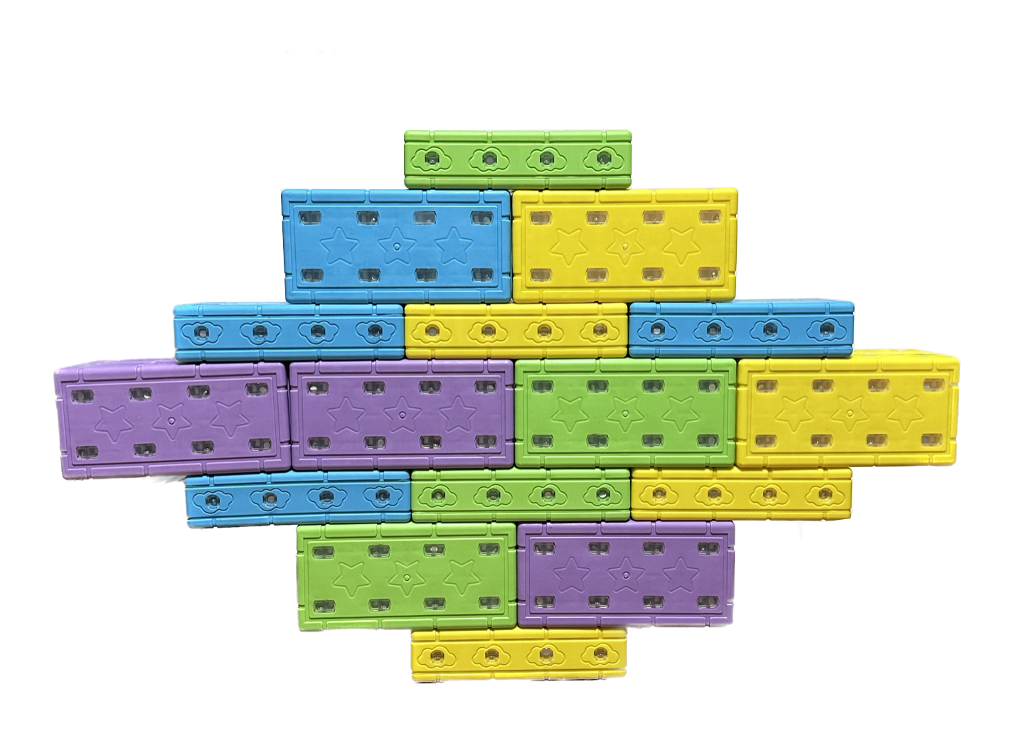소프트회전자석벽돌 블럭(L18cm) 48pcs