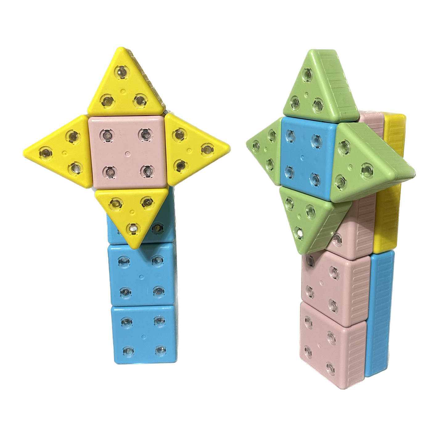 키즈창의블럭 사각(24p)+ 삼각(30p)